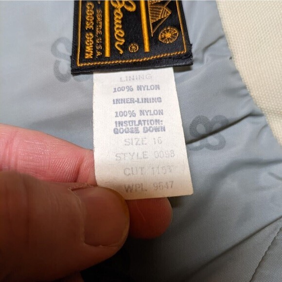 Vintage Eddie Bauer Womens Trench Coat Faux Fur Collar Made USA Black Tag - Picture 9 of 13